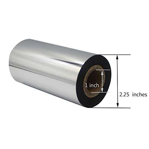 LENVII Black Resin Ribbon for Zebra Thermal Transfer Desktop Printers, for FBA Removable Labels(4.33'' x 656', 1'' Core, 2 Rolls/Package) 5