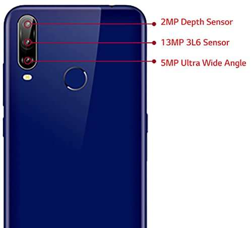 LG W31 (Midnight Blue, HD+ FullVision Display, 4GB/64GB Storage) | 4000 mAh Battery with MediaTekHelio G25, 2.0GHz Octa-Core Processor, Small 5