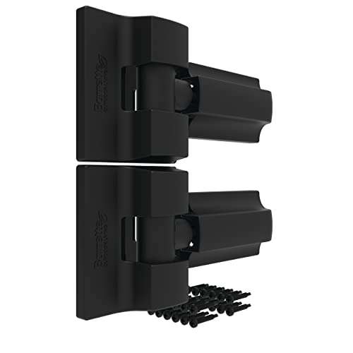 Barrette Outdoor Living Heavy-Duty Modern Wrap Hinge, Black 2