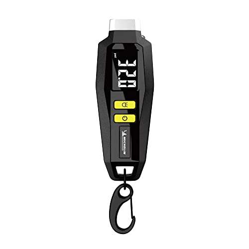 MICHELIN 12290 Digital Tyre Pressure gauge with Key Ring & LED Flash Light