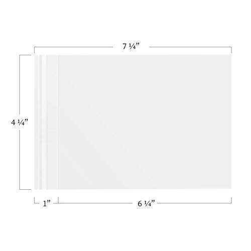 Jot & Mark 4x6 Photo Sleeves (200 Count) - Crystal Clear Archival Plastic Sleeves with Self Adhesive Resealable Flap - Picture Protector 2
