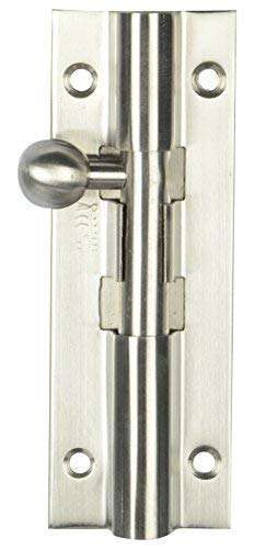 s siskcon Stainless Steel Barrel Bolt 10mm Solid Surface Cane Defend Security Latch Slide Lock 1 inch = 25mm (10 mm x 4 inch Satin Stainless Steel) 2