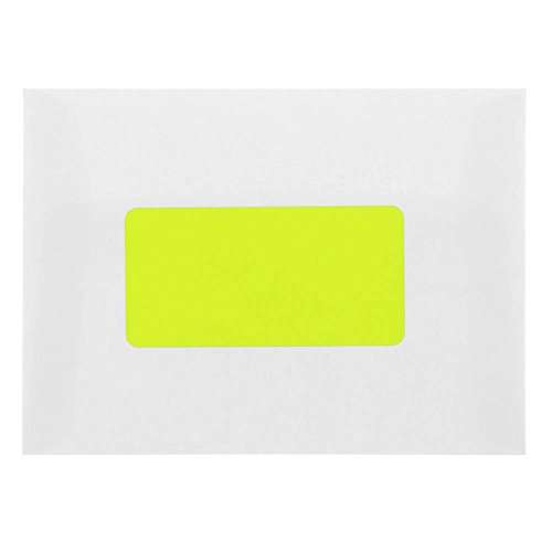 JAM PAPER Shipping Address Labels - Standard Mailing - 2 x 4 - Neon Fluorescent Yellow - 120/Pack 3