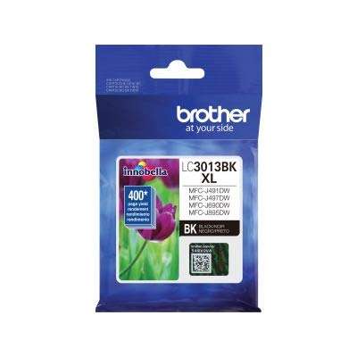 Printer High Yield Ink Cartridge Page Up To 400 Pages Black (LC3013BK) - 2 PACK