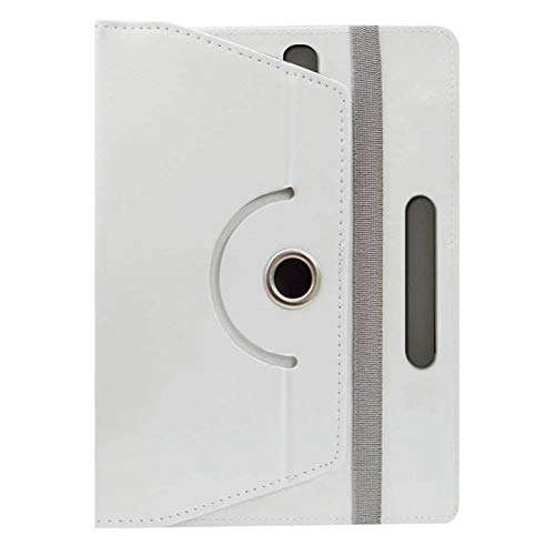 Hello Zone Exclusive 360� Rotating 7� Inch Flip Case Cover + Free Tempered Glass for Asus Google Nexus 7 (2013) -White 3