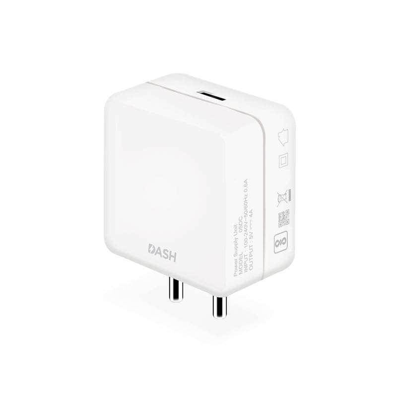 18W Charger for Honor 8X Original QC Adapter Type C 3.0A High Speed Fast Turbo Charge QC 3.0 Smart SinglePort with 1m Micro Charging & Sync Cable (White, Dash, SZ.L1) 3