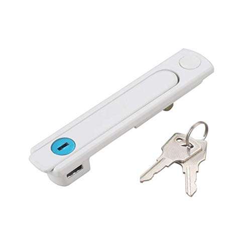 GAXQFEI Door and Window Concealed Door Handles, Alloy Polishing Black White Door and Window Hardware Accessories Door Handle,White 1