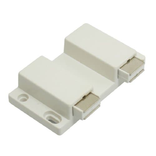 Aexit White Double Door Hardware & Locks Head Magnetic Catch Latch for Door Closers Cabinet Cupboard