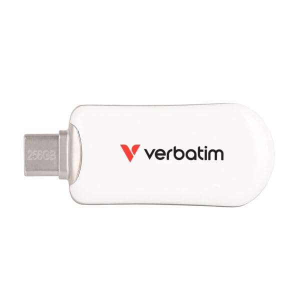 Verbatim Plectra USB-C Flash Drive 256GB White 4