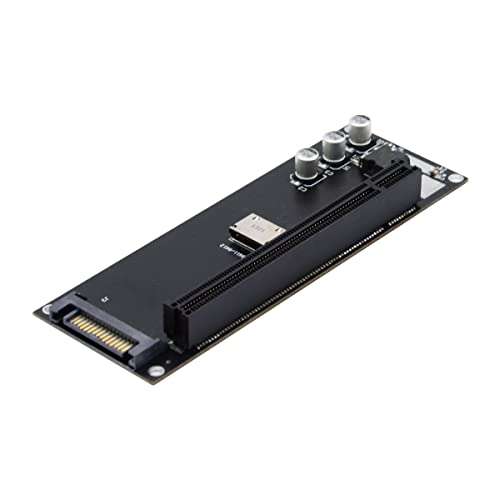 Cablecc Oculink SFF-8612 SFF-8611 to PCIE PCI-Express 16x 4X Adapter with SATA Power Port for Mainboard Graphics Card 2
