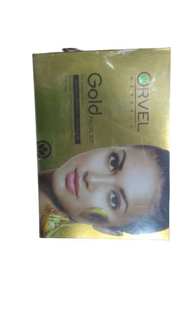 Gold Facial Cream Kit. All Skin Types. Complete skin care regimen of Cleansing,Toning & Moisturizing to remove facial skin imperfections.Paraben& Chemical Free, 315Gms