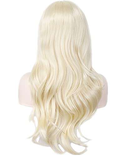 AneShe Wigs 28" Long Wavy Hair Heat Resistant Cosplay Wig for Women (Light Blonde) 5