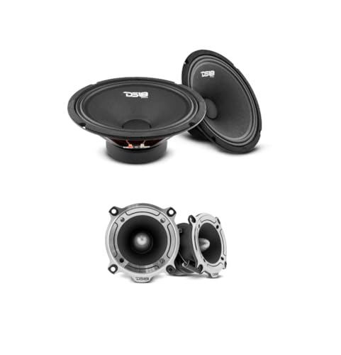 DS18 Ultimate Car Audio Upgrade Bundle - 2X 10 Midrange Speaker + 2X Super Bullet Tweeters - Power, Precision, Perfection