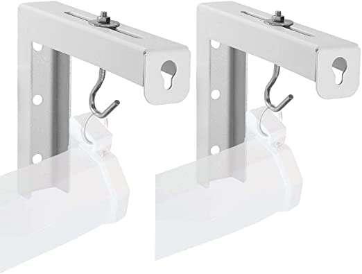 Spline Universal Projector Screen Wall Mount Brackets/Stand, 6- Inches Adjustable Brackets/Hanger, 25 kg Weight Capacity, White 6