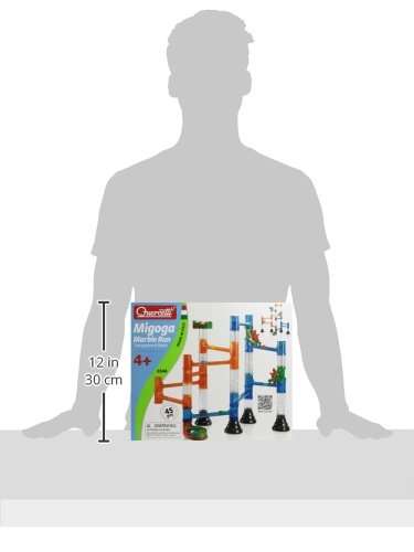 Quercetti Transparent Marble Run - 45 Piece Basic Building Set - Classic Construction Toy Perfect for Beginners Ages 4 and Up (Made in Italy) 3