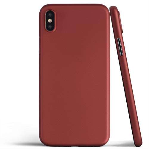 Thin iPhone Xs Max Case, Thinnest Cover Ultra Slim Minimal - for Apple iPhone Xs Max (2018) - totallee (Red) 1