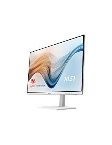 MSI Modern MD272PW 27 Inch FHD Office Monitor - 1920 x 1080 IPS Panel, 75 Hz, Eye-Friendly Screen, Built-in Speakers, 4-Way Adjustable Stand, KVM - DP 1.2a, USB Type-C 5