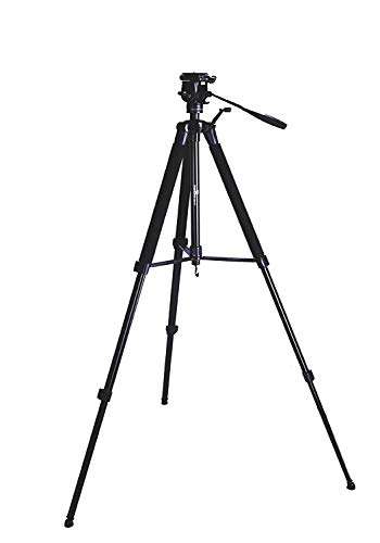 Powerpak Video-X5 5.6ft Lightweight Portable Aluminium Tripod Stand with Bag for Video & DSLR Cameras Payload 5Kg 1