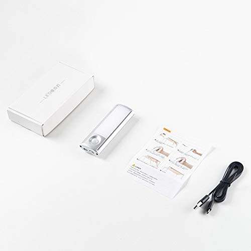 DINGXUEMEI XUEMEI Cell Phone Case Creative LED Light Control Human Body Sensing Long LED Night Light Charging Wardrobe Light Kitchen Corridor, Light Color:Warm Light, Size:120mm 5