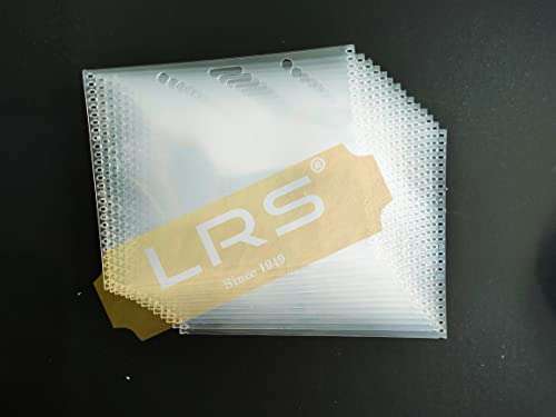 LRS Soft Plastic Flexible I.D Card Holders, Pouches, Badges PrePunched for Lanyards, 70mm x 95mm Each, Horizontal Top Loading for Office, School, College, University - Pack of 25 4