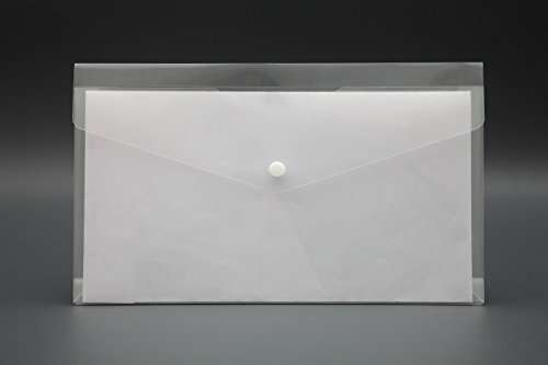 SOLO Solo Ch 108 Cheque Envelope (Button), (Pack of 10) Transparent White 1