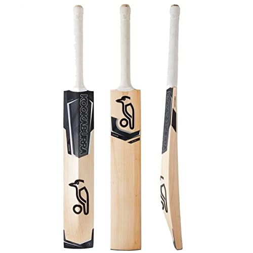 TOSKA Cricket Bat Full Size Popular Willow Kookaburra Cricket Bat for Tennis Ball, Leather Ball Rubber Ball, Plastic Ball (Men|Women) (Black.W)