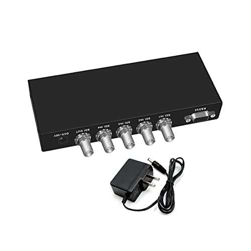 HDSUNWSTD SDI 4x1 Switch 4 Channels SDI Signal to A SDI Signal Channel Support Full-HD SDI Signal Input and Output 6