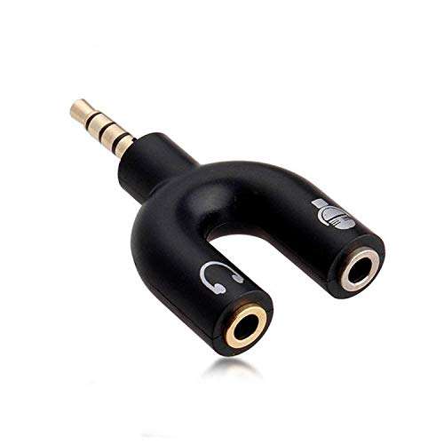 Sharp Choice 3.5 mm Audio Stereo Y Splitter Adapter, Earphone Splitter Male to 2 Port Female for Earphone, Adapter for Smartphone, Tablets, MP3 Players (Multi Colour) 1