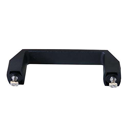 KOOTANS 6 Sets 150mm Black Nylon Plastic Flat Black Handles Pulls with Screws and Nuts and Washers for Aluminum Extrusion Profile 4040 Series with Slot 8mm 4