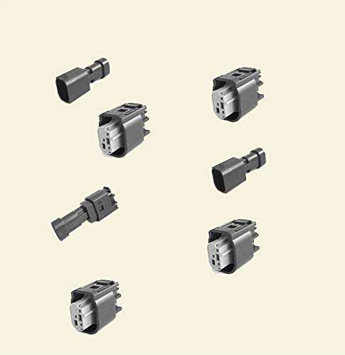 Davitu Cables, Adapters & Sockets - 3 Pin/Way Auto Restrictor Sensor/Throttl/Taillight Plug Female Waterproof Connector 1-967642-1 - (Color Name: 50)