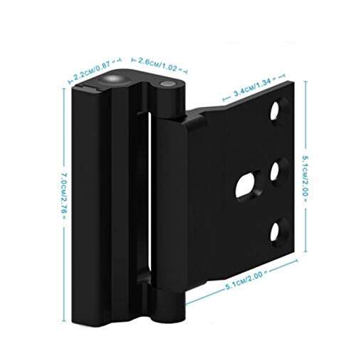 FIDEMM Security U Door Lock Home Security Reinforcement Door Lock Door Hinge Aluminum Alloy 3
