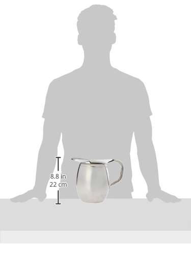 Winco WPB-2 Deluxe Bell Pitcher, 2-Quart, Stainless Steel, Medium 2