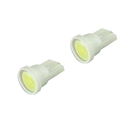 Allextreme EXT10W7 Universal T10 LED Parking Light COB Super Bright Interior Pilot License Plate Dome Indicator Lamp Bulb for Car Bike and Motorcycle (2W, White, 2 PCS)