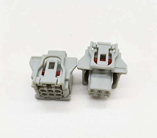 Davitu Cables, Adapters & Sockets - 6 hole waterproof automotive connector 90980-12790 for reversing radar camera plug - (Color Name: 50pcs) 1