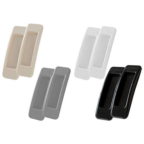 DOITOOL Door Knob Handle, 8pcs Rectangular Adhesive Auxiliary Door Window Handle Sliding Door Handle 3