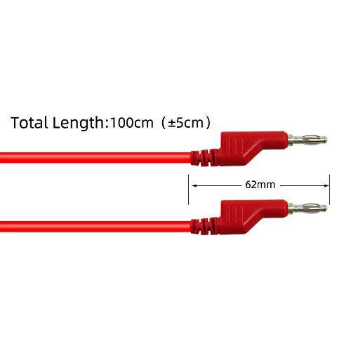 30 IN 1 Automotive Multimeter Test Lead Kit 4mm Stackable Banana Plug Alligator Clip U-type test fork clip Test Probe Set 6