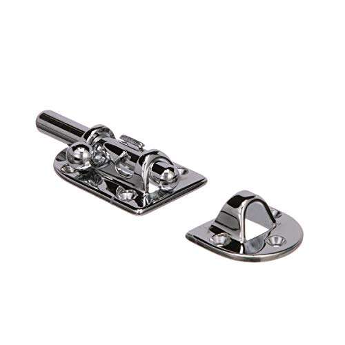 Seachoice Marine-Grade Barrel Bolt, Chrome-Plated Bronze, 3-5/8 in. X 1-1/8 in. 2