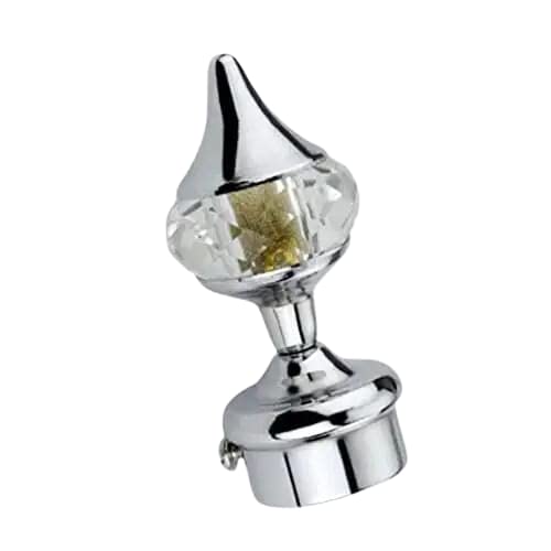 Diamond Brackets Parda Holder 1 Inch Curtains Rod Pocket Finials Designer Door and Window Curtain Holders and Rod Support Fittings 1