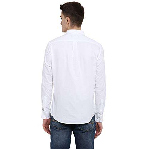 Red Tape Men's Solid Regular Shirt (RSF9025A_White XL) 3