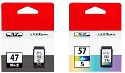 STANDARD PRINT INFOTECH PG 47 & CL 57 Small Ink Cartridge Compatible with Canon Printer E400 E410 E417 E460 E470 E477 E480 E3170 E3177 E4270(PG 47 & CL 57 Small Ink Cartridge) 1