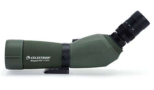 Celestron Regal M2 65ED Spotting Scope – ED Glass for Hunting, Birding and Outdoor Actvities – Phase and Dielectric Coated BaK-4 Prism – Fully Multi-Coated Optics – Dual Focus – 16-48x Zoom Eyepiece 3