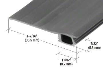 Prime-Line B 705 3/4 In. to 1-3/8 In. Wide, 7 foot, Black Vinyl Bug Seal (Single Pack) 4