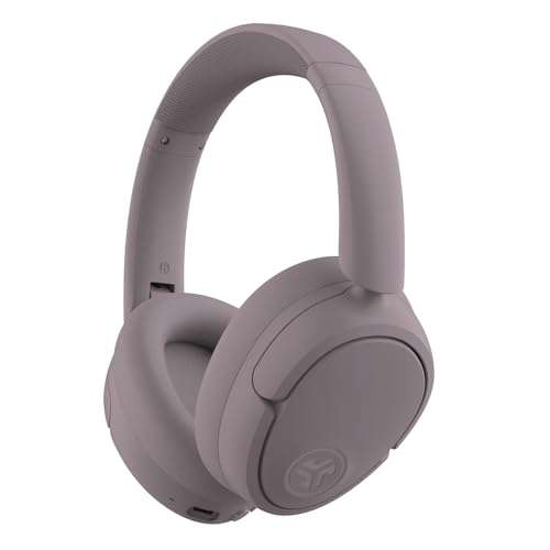 JLab JBuds Lux ANC Wireless Headphones, Mauve, Hybrid Active Noise Cancelling, Customizable Sound, Spatial Audio Compatible, Premium Over-Ear Bluetooth Headset 1