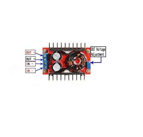 Robodo MO48 150W DC Boost Converter 12 35V or 6A Step Up Adjustable Power Supply (Pack of 1) 4