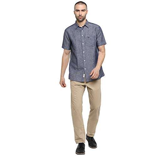 Red Tape Men's Solid Regular fit Casual Shirt (RSH6434A_Navy_M 5