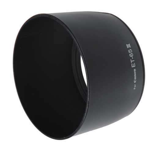 SHOPEE Branded Bayonet Lens Hood (ET-65III) Compatible for EF 85mm f/1.8 USM, 100mm f/2 USM, 135mm f/2.8 SF, and Other Compatible for EF Telephoto Zoom Lenses 3