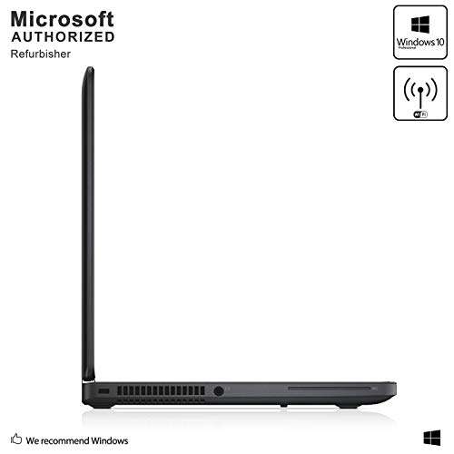 Dell Latitude E5250 12.5in Laptop, Intel Core i5-5200U 2.2GHz, 8GB RAM, 256GB Solid State Drive, Windows 10 Pro 64Bit (Ceritified Renewed) 3