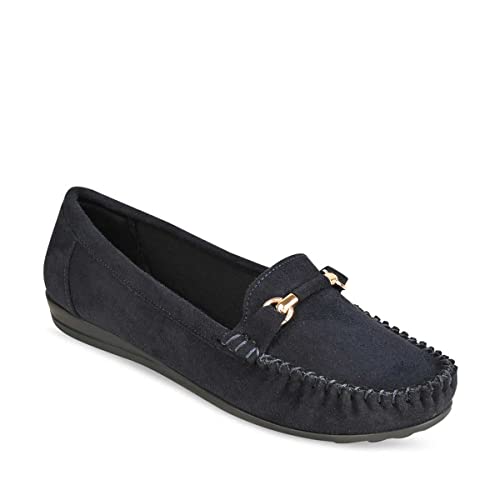 ROCIA by Regal Blue Women Suede Ballerinas