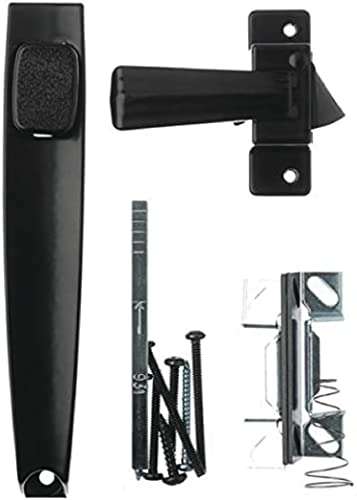 Wright Products V333BL Tie Down Push Button Door Latch for Screen and Storm Doors, Black 4