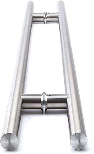 Modern Brushed Stainless Steel Sus304 Entrance Entry Commercial Office Store Front Door Handlesets Door Pull Push Handles Double-Sided (48 Inches /1200x32mm) 6